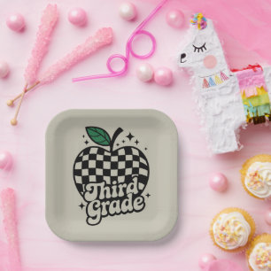 Assiettes En Carton Enseignant Troisième Année 3ème Rentree Scolaire