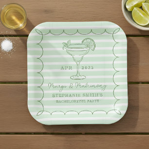 Assiettes En Carton Enterrement de vie de jeune fille Margs et Matrimo