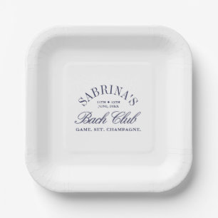 Assiettes En Carton Enterrement de vie de jeune fille Vintage Navy Cou
