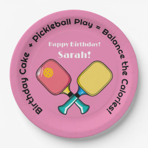 Assiettes En Carton 😍 Équilibre parfait - pickleball