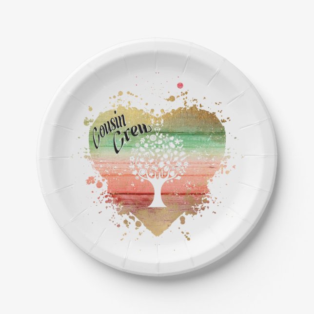 Assiettes En Carton Équipage Cousin (Devant)