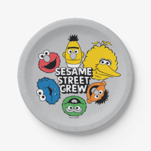 Assiettes En Carton Équipe de Sesame Street
