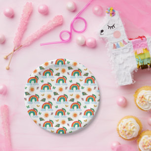 Assiettes En Carton Eric Carle   Caterpillar to Rainbow Butfly