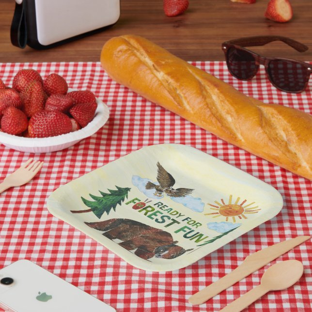 Assiettes En Carton Eric Carle | Prêt pour le plaisir des forêts (Pique-nique)