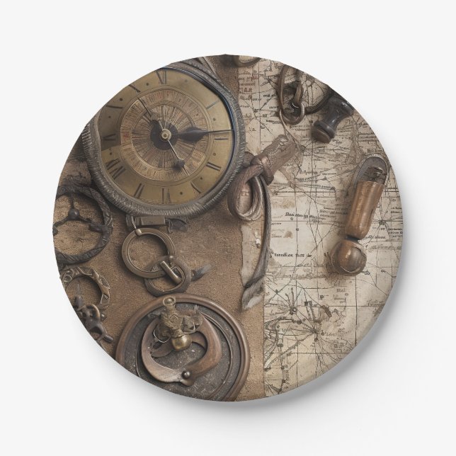 Assiettes En Carton Escape Room Jeu fête d'anniversaire (Devant)