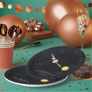 Assiettes En Carton Espace Fête d'anniversaire du système solaire