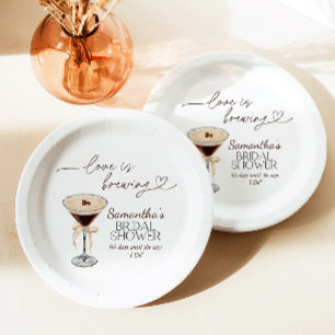 Assiettes En Carton Espresso Martini Amour Brûle La Fête des mariées