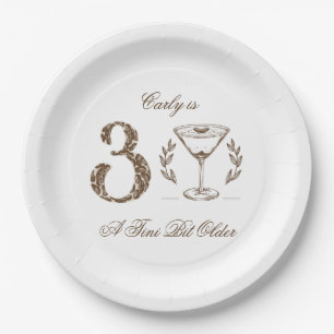 Assiettes En Carton Espresso Tini Bit Ancien 30e anniversaire