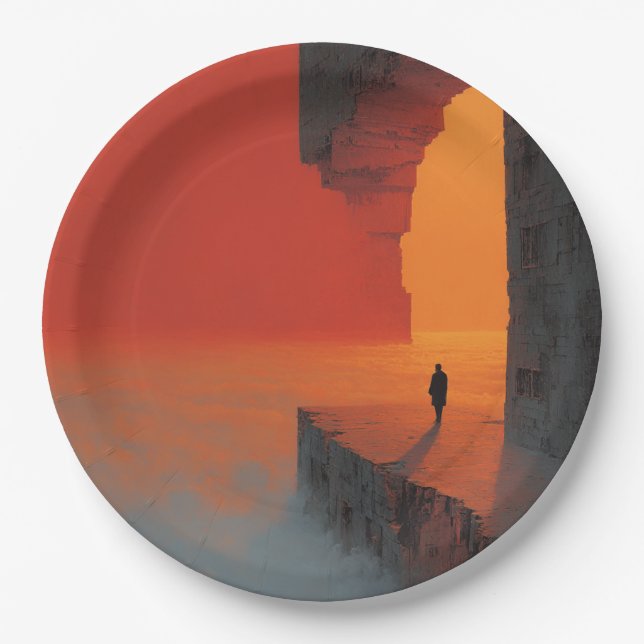 Assiettes En Carton Esprit fracturé No 1 (Devant)