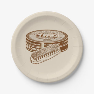 Assiettes En Carton étain à chaussures Brown