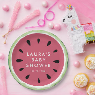 Assiettes En Carton Eté Watermelon Sweet Little Baby shower