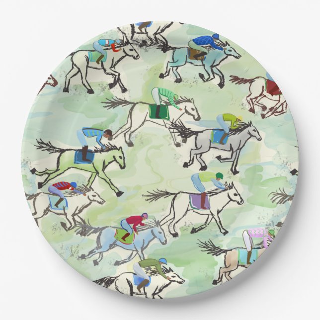 Assiettes En Carton Éteins sur les plaques de papier de course (Devant)
