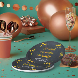 Assiettes En Carton Étoiles de tableau de bord Graduation personnalisé