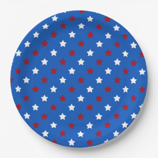 Assiettes En Carton Étoiles patriotiques
