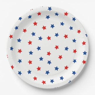 Assiettes En Carton Étoiles patriotiques
