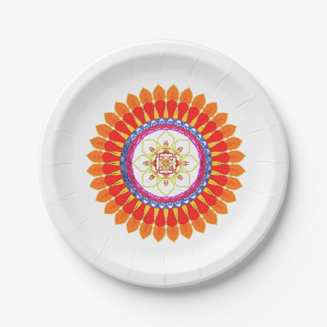 Assiettes En Carton Euphorie rythmique (Devant)