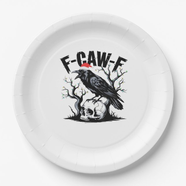 Assiettes En Carton F-Caw-F Essential Funny Quote (Devant)