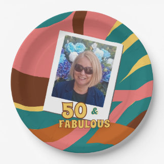 Assiettes En Carton fabuleux 50's 50e anniversaire rétro