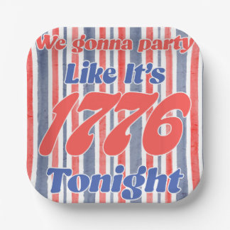 Assiettes En Carton Faire la fête comme en 1776 ce soir