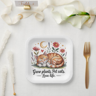Assiettes En Carton Faire pousser des plantes que les chats adorent La