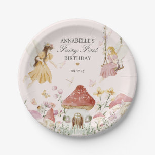 Assiettes En Carton Fairy Premier anniversaire Enchanted Dessert Vaiss