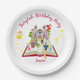 Assiettes En Carton Fairytale Stories Fille fête d'anniversaire