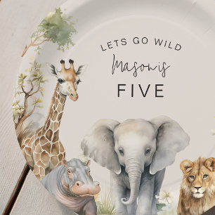 Assiettes En Carton Faisons les Fous   Fête d'anniversaire pour Enfant