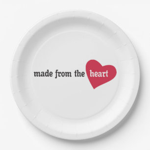 Assiettes En Carton Fait à partir de l'étiquette de nourriture de