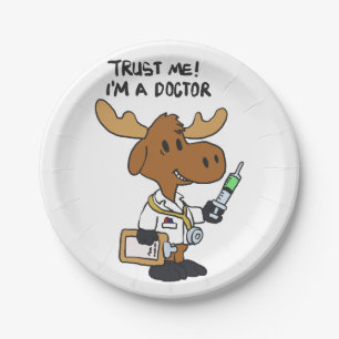 Assiettes En Carton Faites-moi confiance ! je suis un médecin choisi