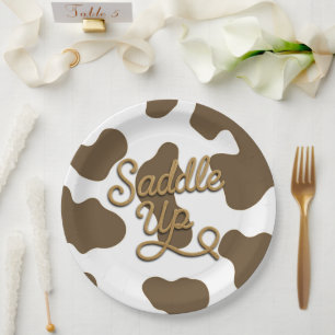 Assiettes En Carton Faites monter en selle la fête de rodéo country we