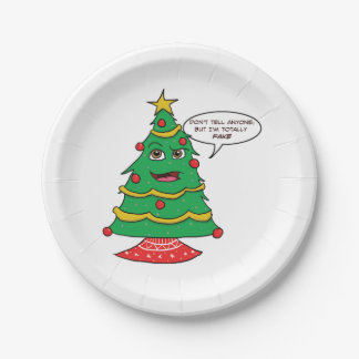 Assiettes En Carton Fake Tree - Plaques de papier amusantes