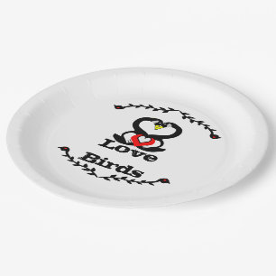 Assiettes En Carton Famille d'oies Inséparables d'oies soyeux
