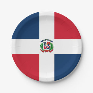 Assiettes En Carton Fanion: République dominicaine
