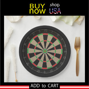 Assiettes En Carton Fans fléchés 🎯 😍 Dartboard