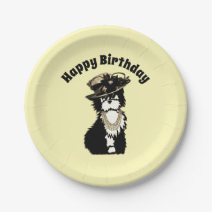 Assiettes En Carton Fashionista Doggie / Fashion Designer Jaune