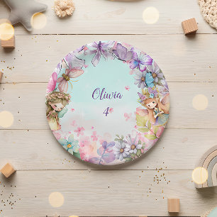 Assiettes En Carton Fée de la fête Fée du jardin d'anniversaire