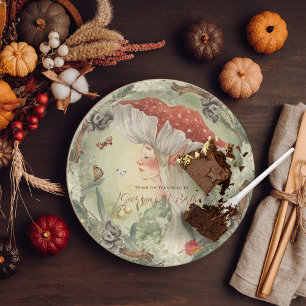 Assiettes En Carton Fée de la forêt automnale magique Anniversaire