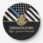 Félicitations à la police de la retraite mince lig