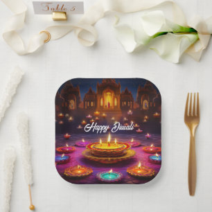 Assiettes En Carton Festival des lumières : Diwali Célébrations