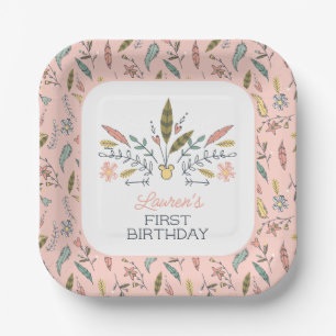 Assiettes En Carton Festival Minnie Mouse Boho Anniversaire
