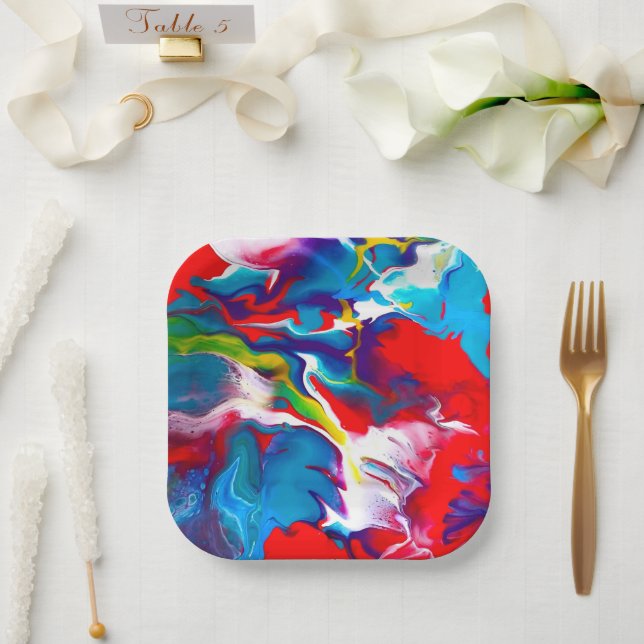 Assiettes En Carton Festive (Mariage)