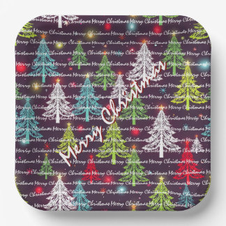 Assiettes En Carton Festive Christmas Luxury Christmas Trees