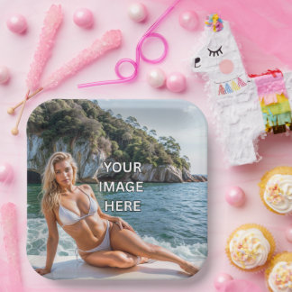 Assiettes En Carton FESTIVE ! Plaque papier Carré 🍽️