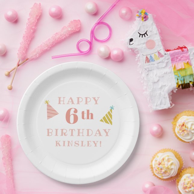 Assiettes En Carton Fête Anniversaire de enfant moderne avec des arros (Fête)