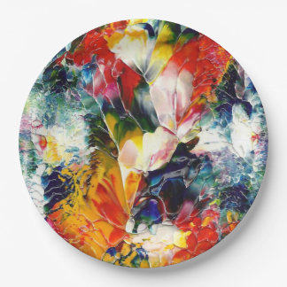 Assiettes En Carton Fête d'anniversaire Art Papier Plaques de dîner