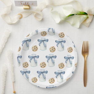 Assiettes En Carton Fête d'anniversaire Cookie et Lait
