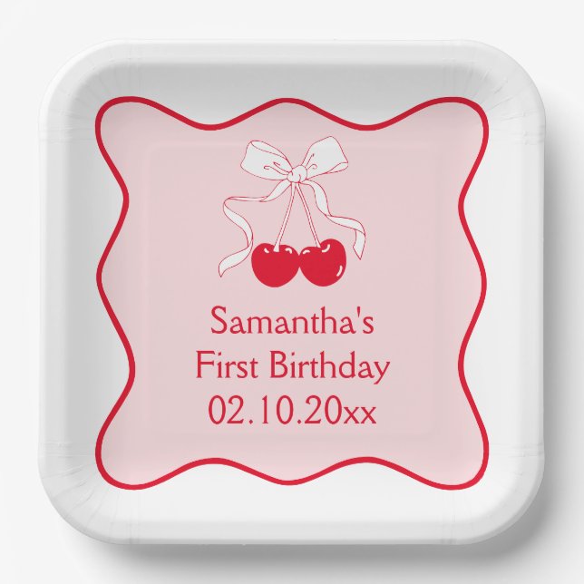 Assiettes En Carton Fête d'anniversaire de la Charry (Recto)