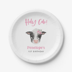 Assiettes En Carton Fête d'anniversaire de la Sainte Vache