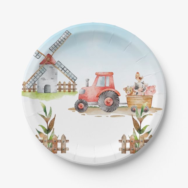 Assiettes En Carton Fête d'anniversaire neutre pour les femmes dans la (Devant)
