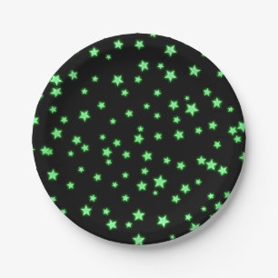 Assiettes En Carton Fête d'anniversaire personnalisée Étoiles Brillant